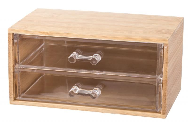 12 Pieces of Elle Bamboo 2 Drawer Organizer 7.5 X 4.5 X 3.75 Inches
