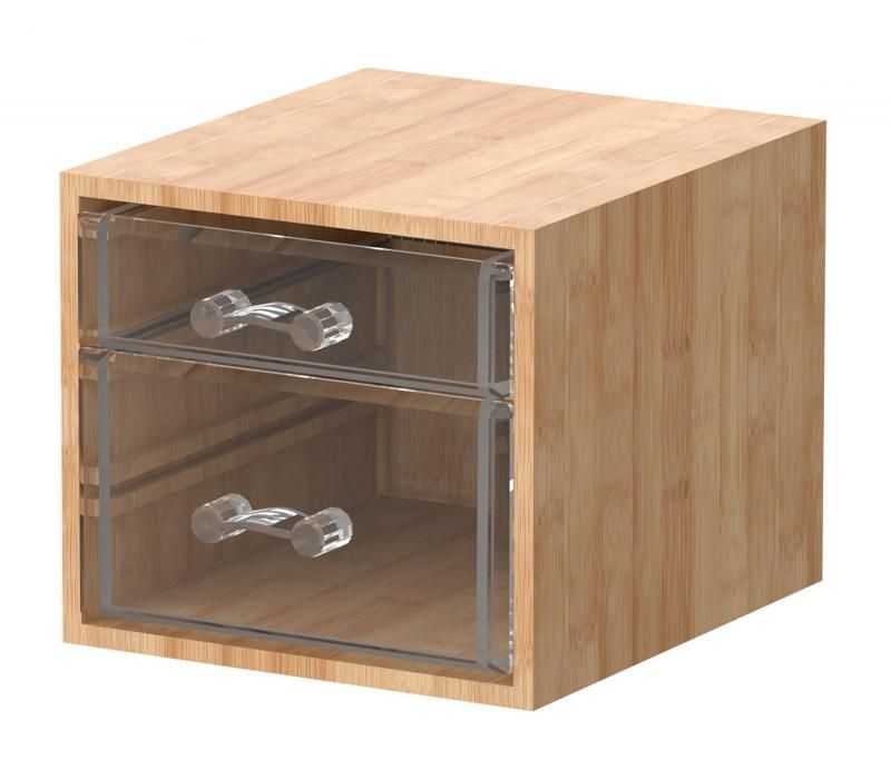 12 Pieces of Elle Bamboo 2 Drawer Organizer 6 X 4.8 X 4.1 Inches