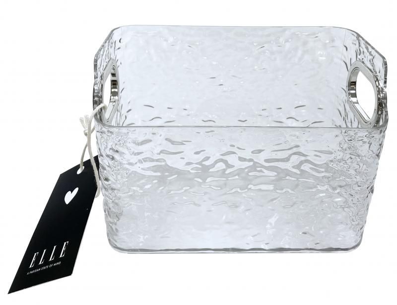 12 Pieces of Elle Glacial Cosmetic Organizer 6.75 X 3.75 X 4.9 Inches