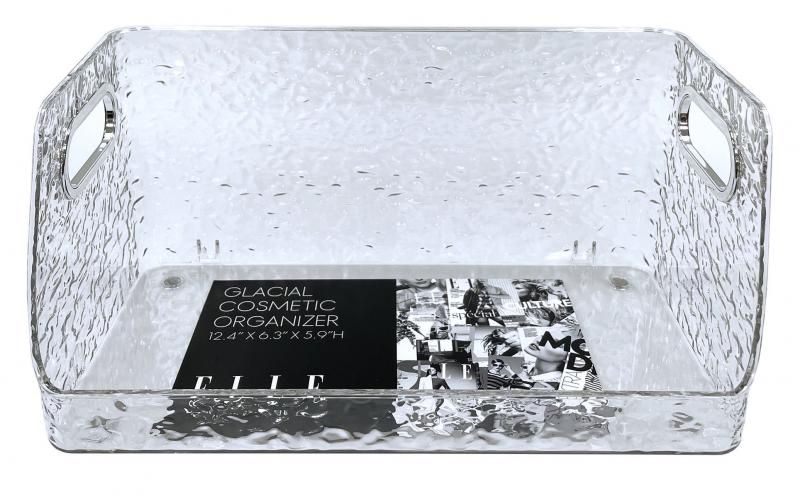 8 Pieces of Elle Glacial Cosmetic Organizer 12.4 X 6.3 X 5.9 Inches