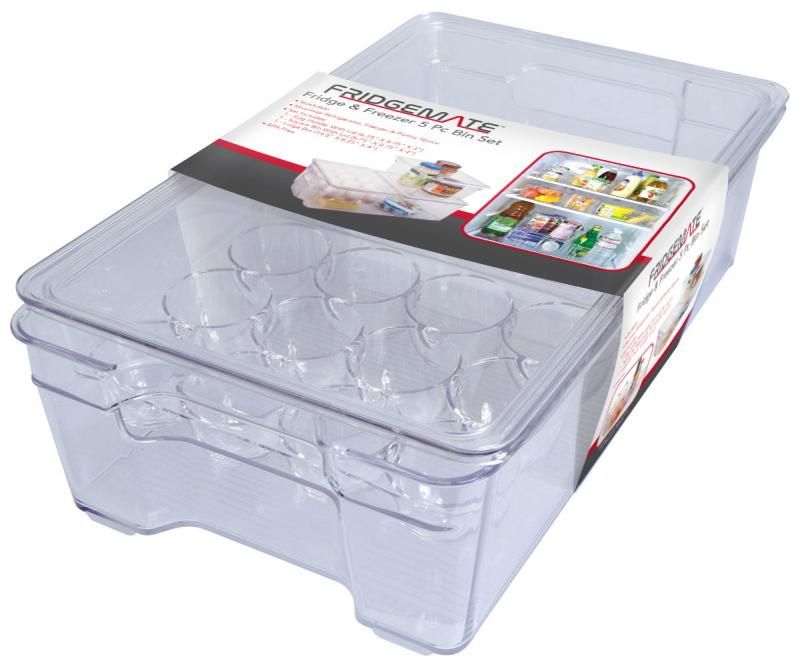 4 Pieces of Shatter Resistant 5pc Bin Set