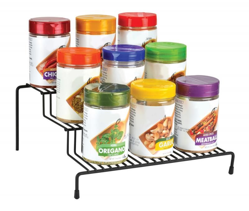 12 Pieces of 3-Tier Spice Shelf 10w X 9.5d X 4.5'h