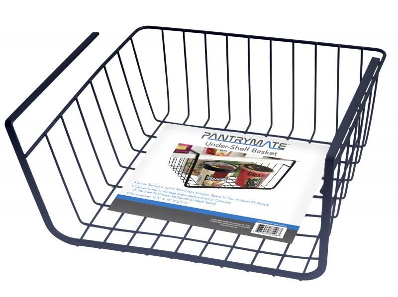 24 Pieces of Medium UndeR-Shelf Basket 11.5 X 10 X 5.5"h
