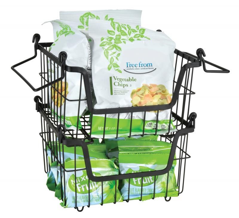 12 Pieces of Stackable Storage Basket 7.75 X 7.75 X5"h