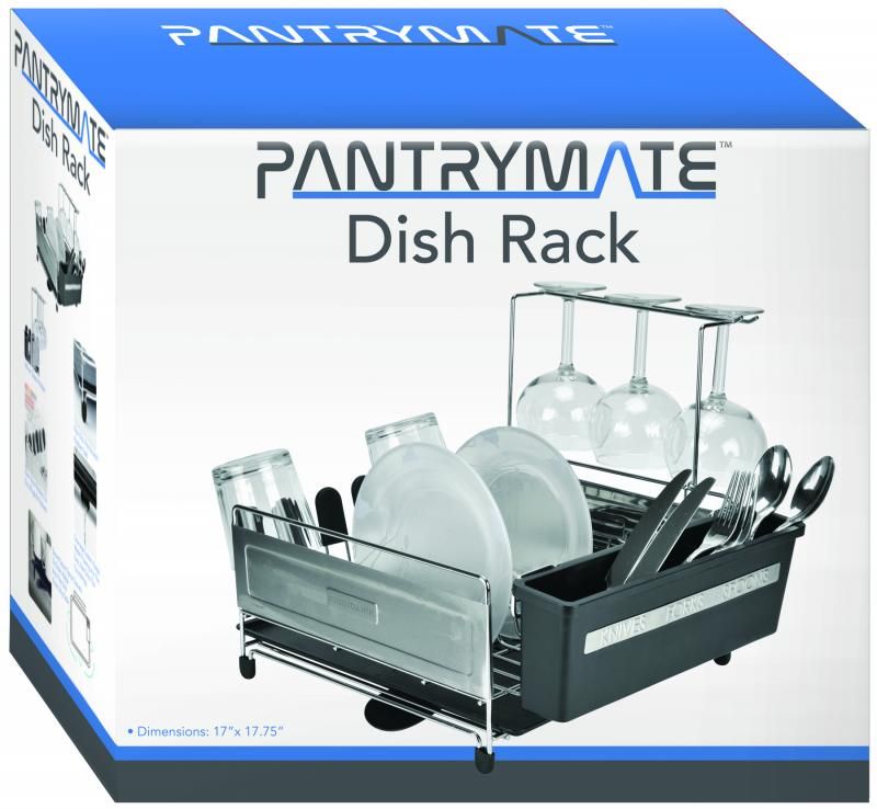 3 Pieces of Stianless Steel & Chrome Dish And Glass Rack 17 X 17.75"