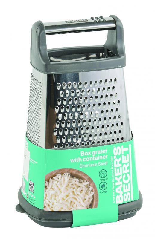 12 Pieces of 10.2in 4-Sided Stainless Steel Grater W/plastic Storage