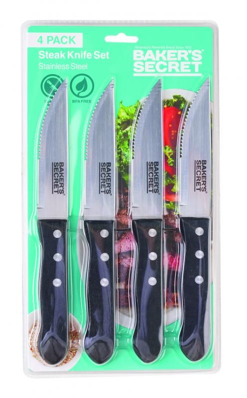 36 Pieces of 4 Pc 4.5in Stainless Steel