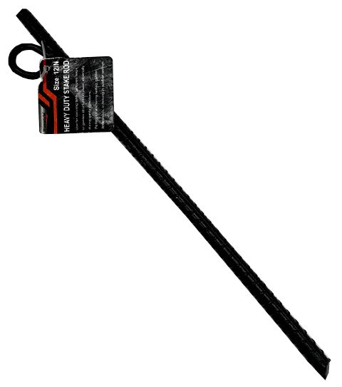 24 Pieces of 12in Heavy Duty Lawn Stake Rod