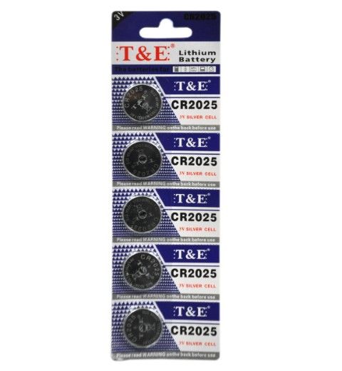1000 Pieces of 5pc 3v Button Batteries Cr2025