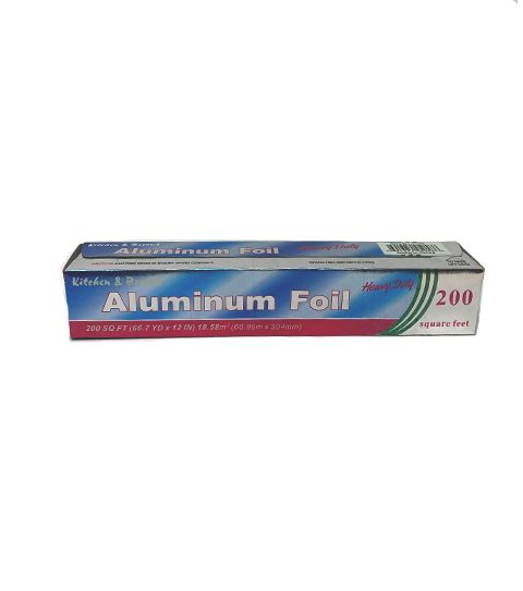 12 Pieces of Heavy Duty Aluminum Foil 200 Sqft