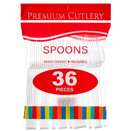 72 Pieces of 36pc Hd Spoon Clear