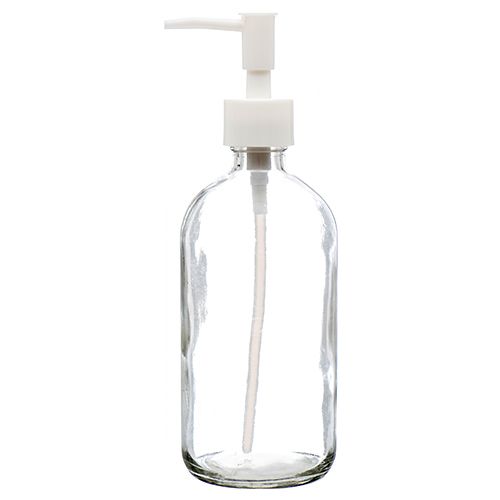 24 Pieces of 16.9oz Glass Soap Dispenser W Pump
