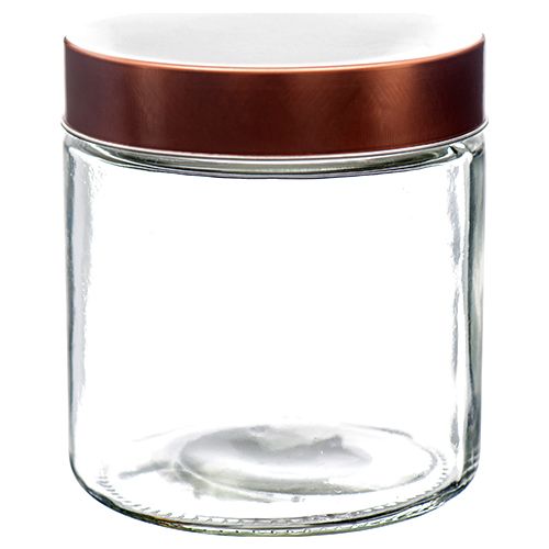 24 Pieces of Glass Jar With Metal Lid