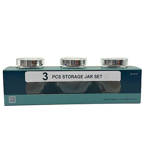 24 Pieces of 3pc Mini Jar W Ss Lid