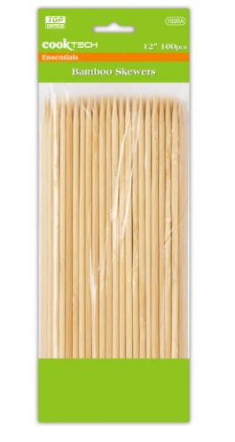 48 Pieces of 12" Bamboo Skewer 100 ct