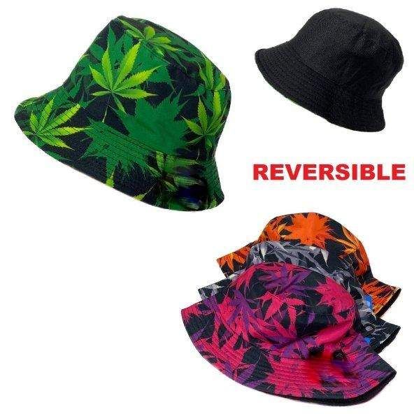 24 Pieces of Psychedelic Marijuana Bucket Hat