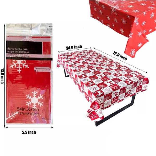 48 Pieces of 72x54 Christmas Table Cloth