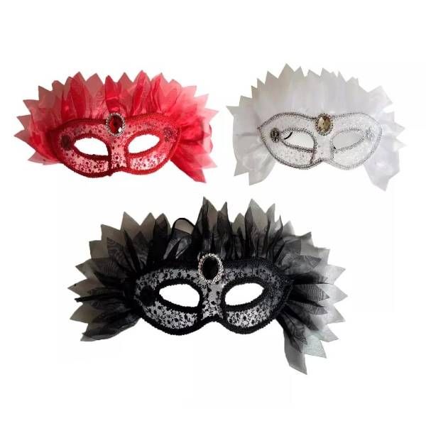 48 Pieces of 3 Colors Party Mask