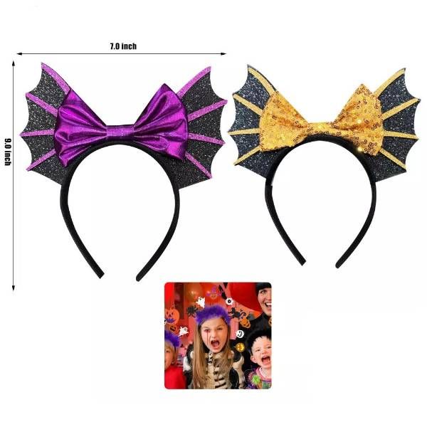 48 Pieces of Halloween Bat Headband