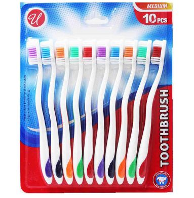 48 Pieces of 10 Pack Medium Toothbrush