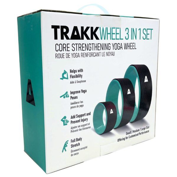 Trakk 3 In 1 Set Back Stretching Core Strength Yoga Wheels - at ...