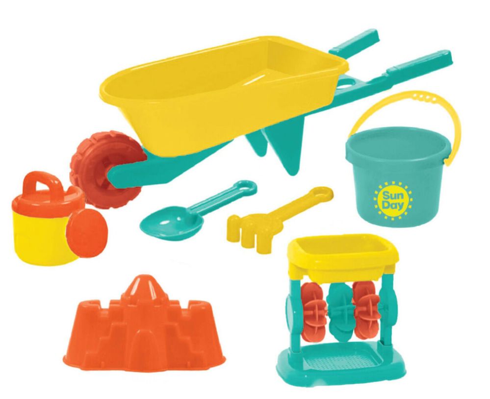 6 pieces Garden Tools Sand Set - Girls Toy Sets