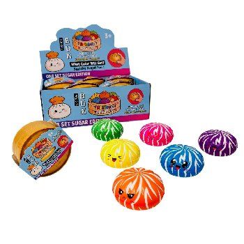 24 Pieces Dumpling Squishy Bun with Steamer Toy Zebra Stripes