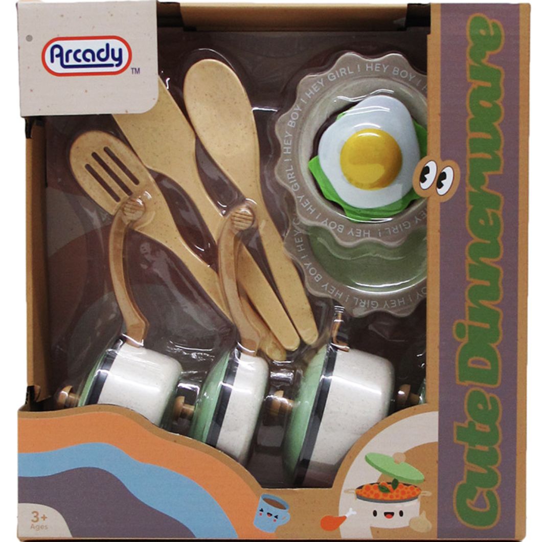 12 Sets 17pc Kitchen W/ Food Play Set In Window Box - Girls Toy Sets