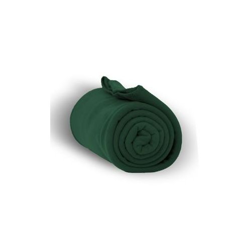 24 Pieces of Fleece Blankets/throw -Forest Green