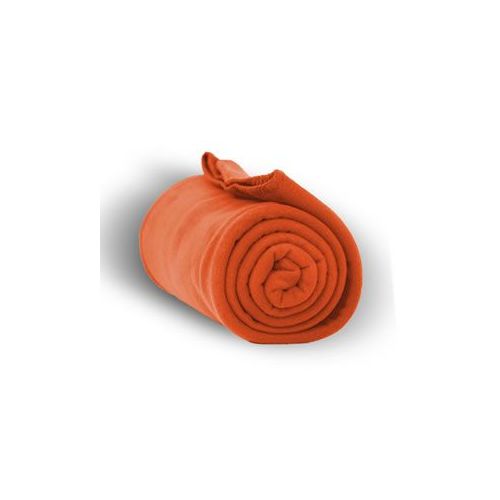 24 Wholesale Fleece Blankets/throw - Orange