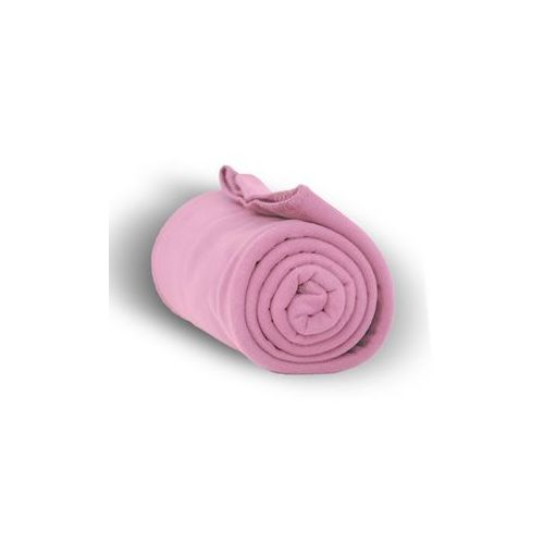 24 Wholesale Fleece Blankets/throw - Pink