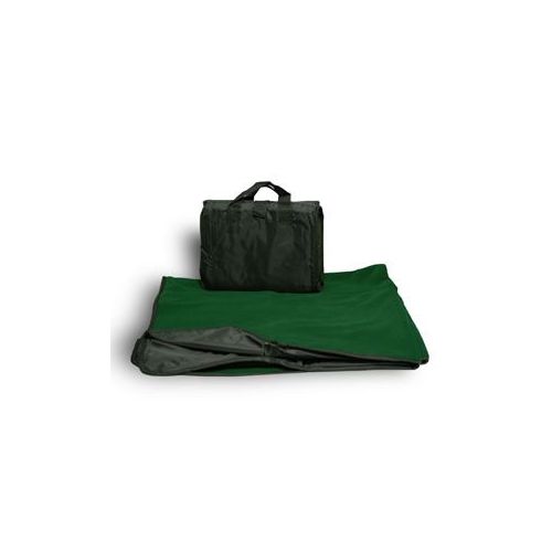 24 Pieces of Fleece Picnic Blanket - Forest Green