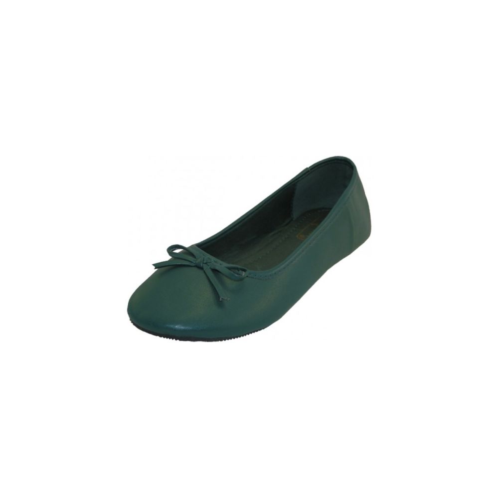 18 Pairs of Women's Ballet Flats ( Dark Green Color Only)
