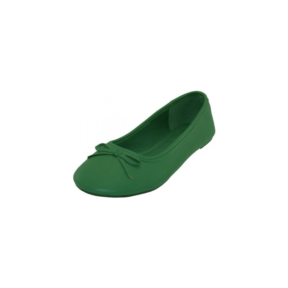 18 Pairs of Women's Ballet Flats Green Color Only