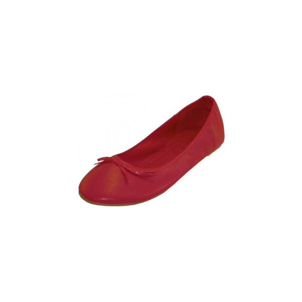 18 Pairs of Wholesale Women's Ballet Flats Red Color Only