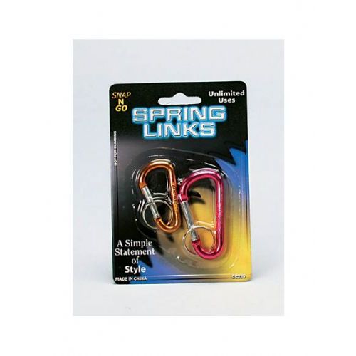 72 Pieces 2 Pack Spring Links (assorted Colors) - Key Chains