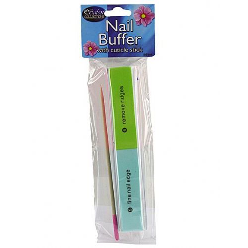 72 Wholesale Nail Buffer With Cuticle Stick