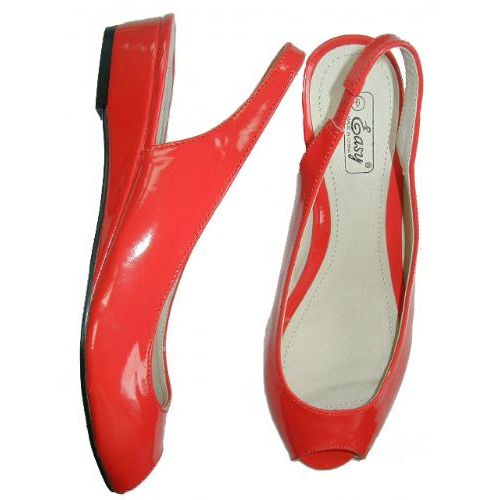18 Wholesale Ladies' Open Toe Patent Sandal