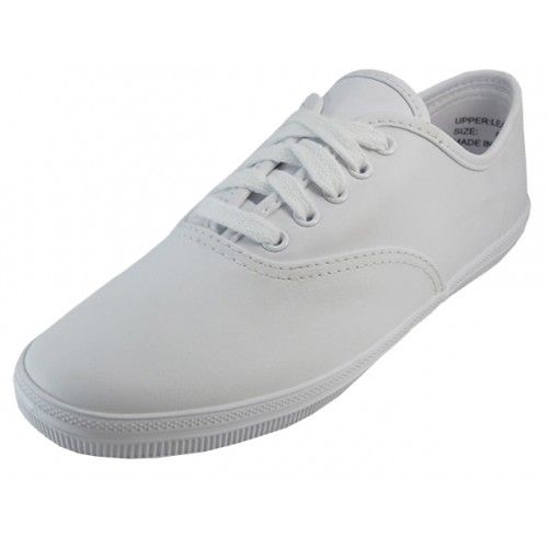 18 Pairs of Women's Leather Upper Shoes With Shoelace In White