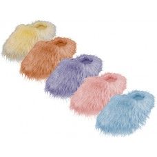 36 Wholesale Women's Hairy Plush Upper Close Toe House Slippers