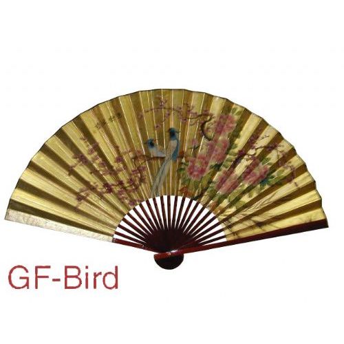 24 Pieces 30" Wall Gold Fan - Costumes & Accessories