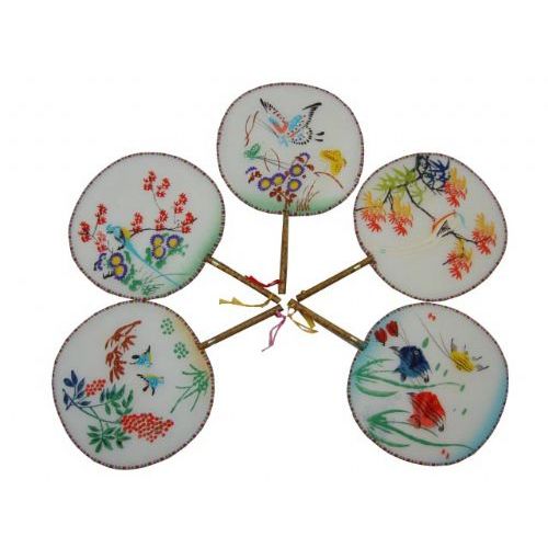 500 Pieces of Round Silk Palace Fans