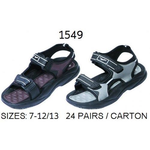 24 Pairs Mens Sandal With Strap - Men's Flip Flops and Sandals