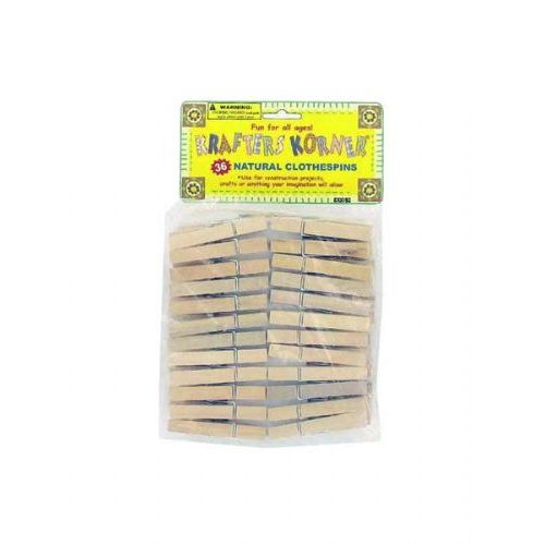72 Pieces of 36 Pack Natural Wood Craft Clothespins