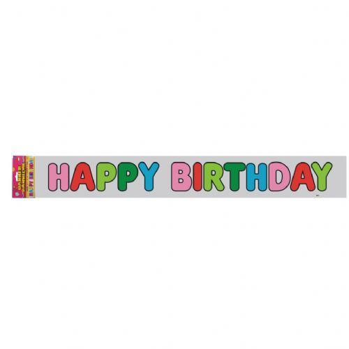 48 Pieces of Happy Birthday Banner 12 Ft.(3.65m)