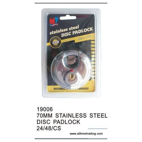 48 Pieces of 70mm Stainless Steel Disc Padlock