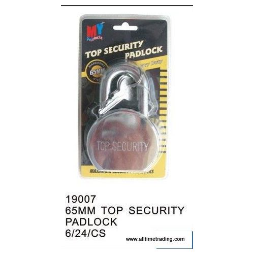 24 Pieces of 65mm Top Security Padlock