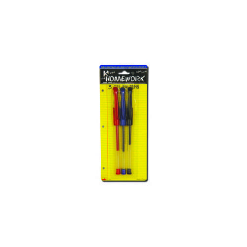 48 Pieces of Gel Pens - 3 Pk - Black,blue, Red - Inks