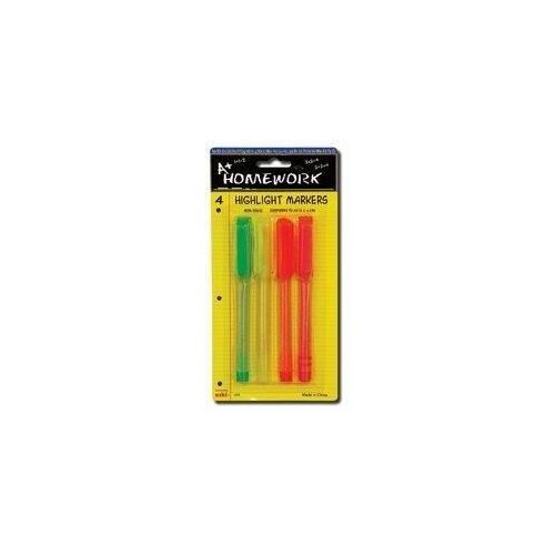 48 Pieces of Highlighter Markers - 4 Pk - Fine Point - Asst. Neon Colors