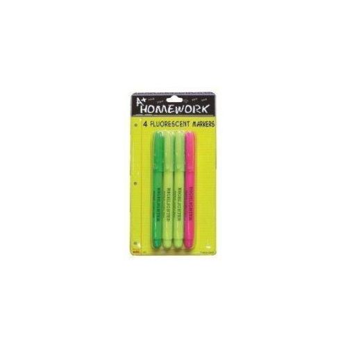 96 Pieces of Highlighter Markers - 4 Pk - Fine Point - Asst. Neon Colors